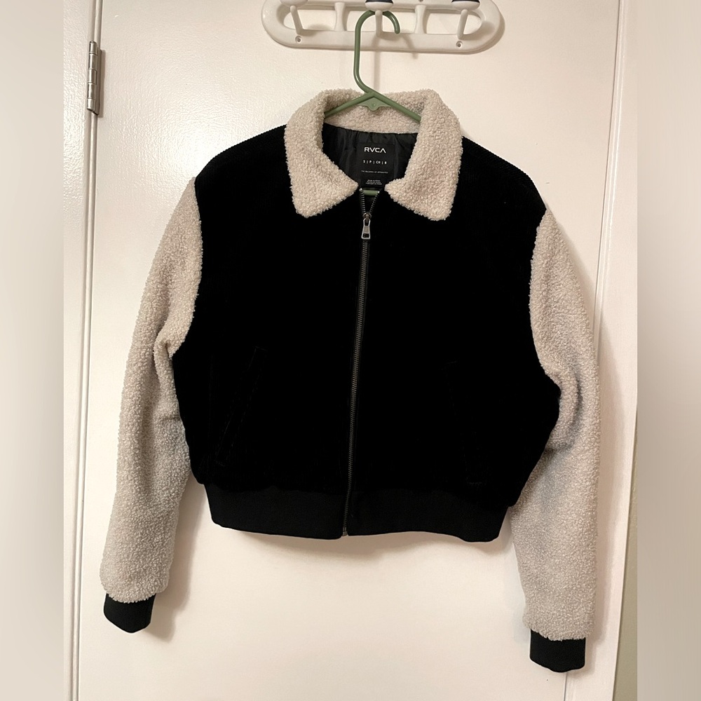 Faux Fur and Cordur Bomber Jacket